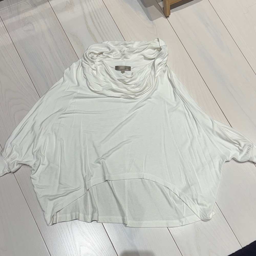 Elegant Cream Cowl Neck Top